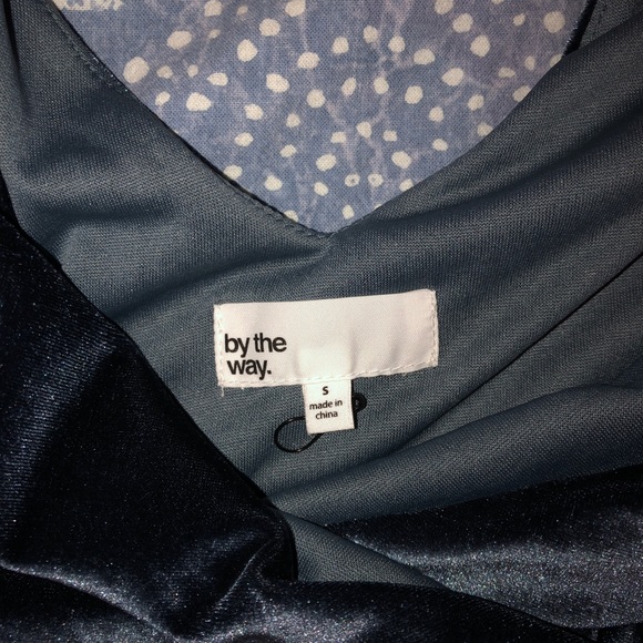 Revolve Crushed velvet wrap dress from by the way. - Picture 5 of 7